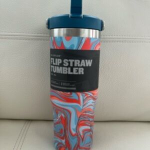 NEW Stanley The IceFlow Flip Straw Stainless Steel Tumbler - 30 oz. - Pool Swirl